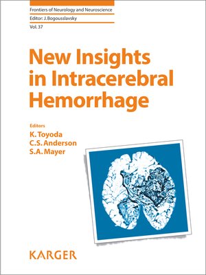 cover image of New Insights in Intracerebral Hemorrhage